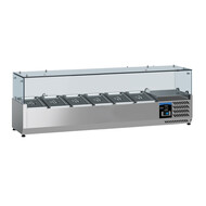 GEKOELDE OPZETVITRINE 1/4 GN x 6