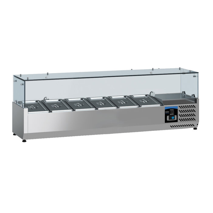 Combisteel GEKOELDE OPZETVITRINE 1/4 GN x 6