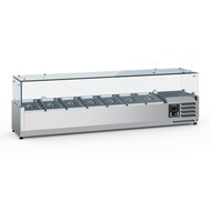 GEKOELDE OPZETVITRINE 1/3 GN x 7