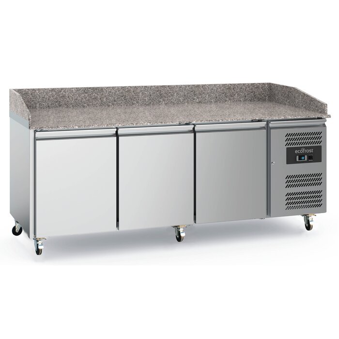 Combisteel Pizzawerkbank 3 deurs met wielen