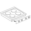 Combisteel elektrisch kookunit 4 pl.