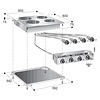 Combisteel elektrisch kookunit 4 pl.