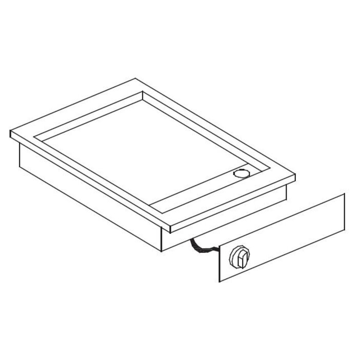 Combisteel elektrischbakplaat chroom 400v – art. 7266.0055