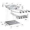 Combisteel elektrischbakplaat chroom 400v – art. 7266.0060