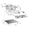 Combisteel elektrisch friteuse 2x10 l – art. 7266.0080