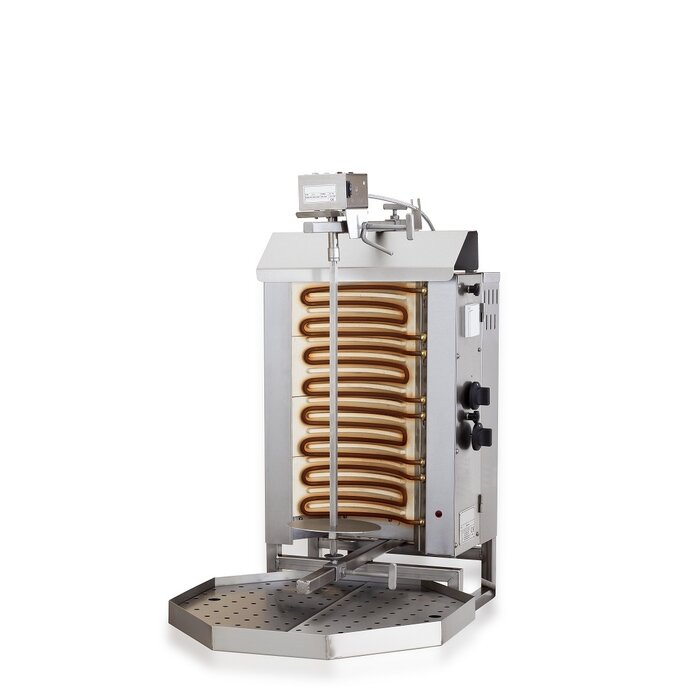 Combisteel Gyros grill elektrisch motor boven 4 hittezones