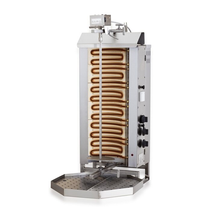 Combisteel Gyros grill elektrisch motor boven 6 hittezones