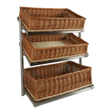 Broodmanden etagere 3 hoog breed incl. manden
