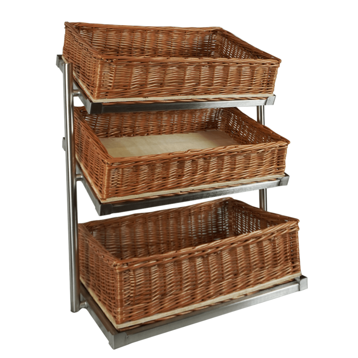 Combisteel Broodmanden etagere 3 hoog breed incl. manden