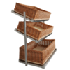 Combisteel Broodmanden etagere 3 hoog breed incl. manden