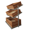 Combisteel Broodmanden etagere 3 hoog breed incl. manden
