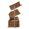 Combisteel Broodmanden etagere 3 hoog breed incl. manden