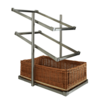 Combisteel Broodmanden etagere 3 hoog smal incl. manden
