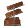 Combisteel Broodmanden etagere 3 hoog smal incl. manden