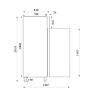 Combisteel Koelkast RVS 2 deuren – art. 7450.0074