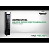 Combisteel Glasdeur koelkast smal zwart