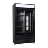 Combisteel Koelkast schuif glasdeuren bez-780 sl zwart