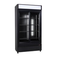 Koelkast schuif glasdeuren bez-780 sl zwart