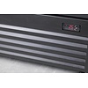 Combisteel Koelkast schuif glasdeuren bez-780 sl zwart