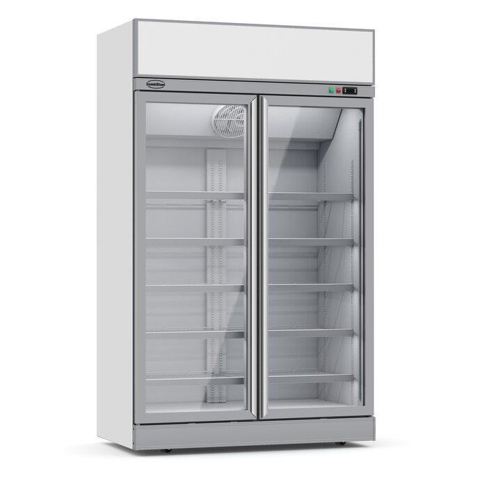 Combisteel Koelkast 2 glasdeuren ins-1000r