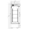 Combisteel Vrieskast 2 glasdeuren – art. 7450.0157