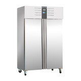 Vrieskast RVS+alu 1200 ltr statisch