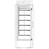 Combisteel Vrieskast 1 glasdeur – art. 7450.0165