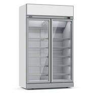 VRIESKAST 2 GLASDEUREN INS-1000F **Let op, er is sprake van een hogere inschakelstroom waardoor een automaat met C karakteristiek noodzakelijk is.**
