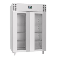 Vrieskast RVS glasdeur mono block 1400 ltr