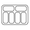 Combisteel Schepijsvitrine corsica 6x5 ltr