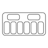 Combisteel SCHEPIJSVITRINE JAVA 8x5 LTR