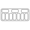 Combisteel Schepijsvitrine tenerife 10x5 ltr