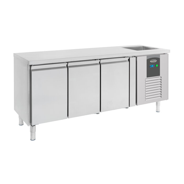 Combisteel 700 koelwerkbank spoelbak 3 deuren