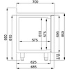 Combisteel 700 koelwerkbank rand 4 deuren monoblock energy line
