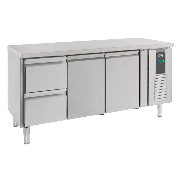 Combisteel 700 koelwerkbank 2drs 2 laden