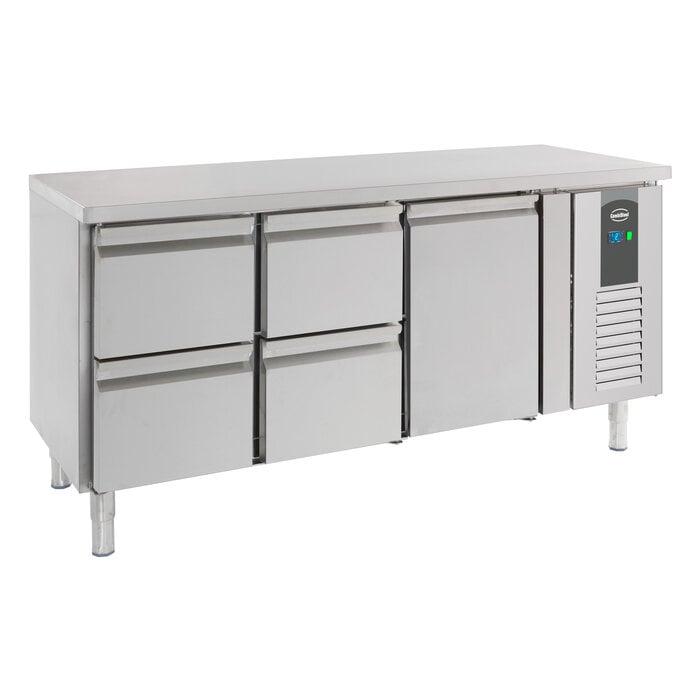 Combisteel 700 koelwerkbank 1drs 4 laden