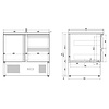 Combisteel Koelwerkbank 1 deur/2 laden – art. 7950.0108