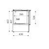 Combisteel Gekoelde saladette 3 drs