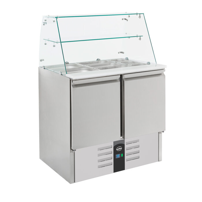 Combisteel Gekoelde saladette glasopstand 2 drs – art. 7950.0400