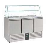Gekoelde saladette glasopstand 3 drs – art. 7950.0405