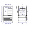 Combisteel Koelvitrine nero 1.4