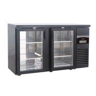 Barkoeler zwart 2 glasdeuren – art. 7450.0335