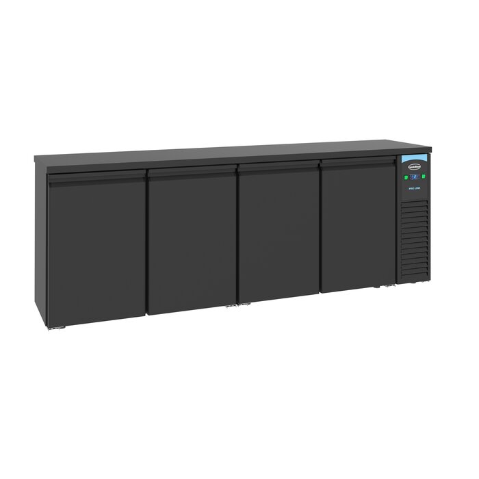 Combisteel Barkoeler zwart 4 deuren