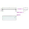 Combisteel 300 RVS wandschap 600 incl. konsoles – art. 7490.0135