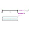 Combisteel 300 RVS wandschap 1400 incl. konsoles – art. 7490.0160