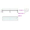 Combisteel 400 RVS wandschap 1200 incl. konsoles – art. 7490.0205