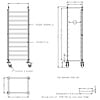 Combisteel REGAALWAGEN DEMONTABEL EN 600x400