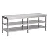 Combisteel 600 werktafel 2 schappen 2500