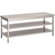 800 werktafel 2 schappen 700