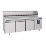 PIZZAWERKBANK 3 DEUREN 13x 1/3 GN PAN
